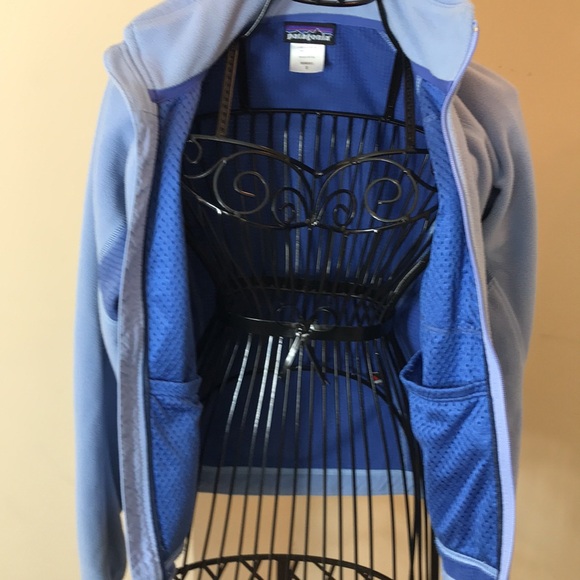 Patagonia Light Blue Full Zipper Fleece Jacket - Picture 10 of 11